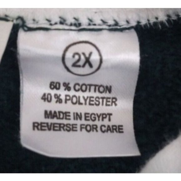 Allison Lane Dark Green Sweatshirt With Happy Holidays Cardinals Design 2X - Picture 6 of 7